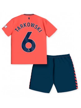 Everton James Tarkowski #6 Auswärts Trikotsatz für Kinder 2023-24 Kurzarm (+ Kurze Hosen)